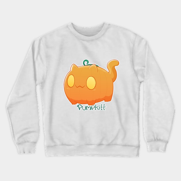 Pumpkitt the Pumpkin Cat Crewneck Sweatshirt by The Last Shaymin